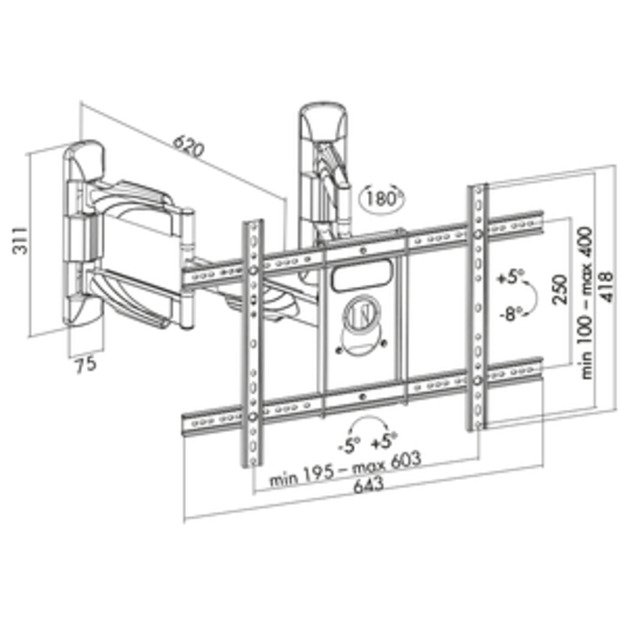 Logilink BP0047 TV Wall mount, 37 -70 . corner mount | Logilink