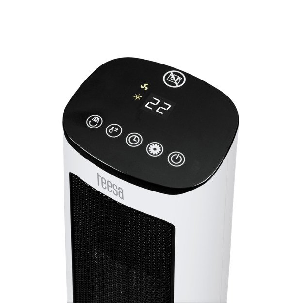 PTC 1000/2000W column fan with fireplace imitation function (remote control)