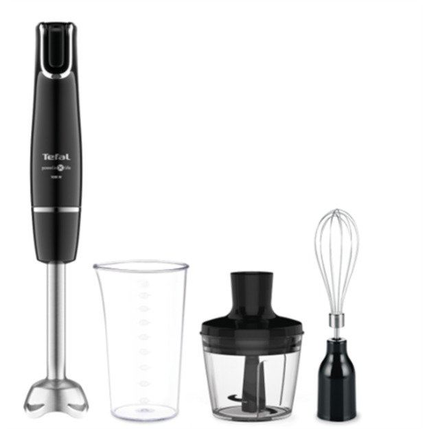 TEFAL | Blender | HB943838 InfintyForce | Hand Blender | 1000 W | Number of speeds 1 | Chopper | Black