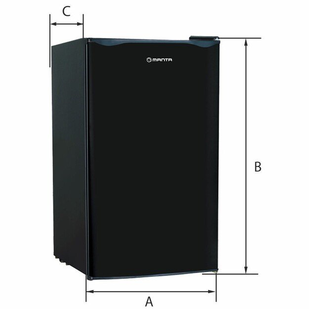 Manta MM520PB Fridge 91L Black