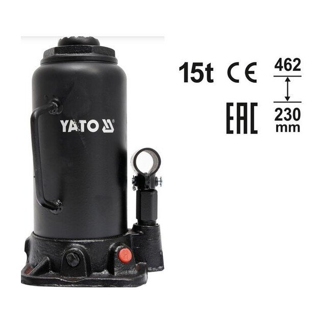 YATO PISTON JACK HYDRAULIC PILLAR 15T 230-462mm