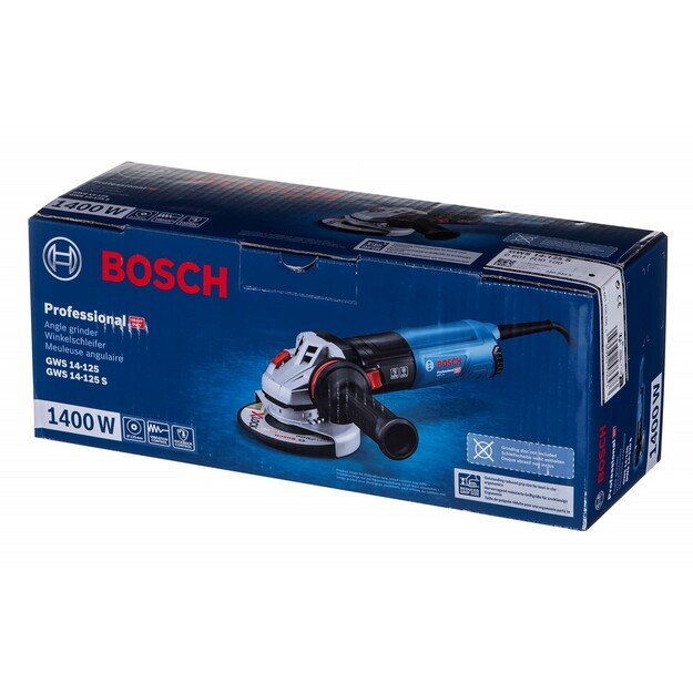 Kampinis šlifuoklis 125mm 1400W GWS 06017D0100 BOSCH