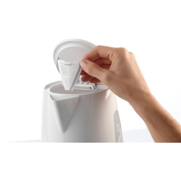 Gorenje | Kettle | K17WE | Electric | 2200 W | 1.7 L | Plastic + metal | 360° rotational base | White