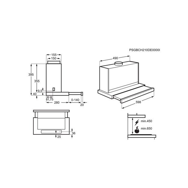 Okap ELECTROLUX LFP616X