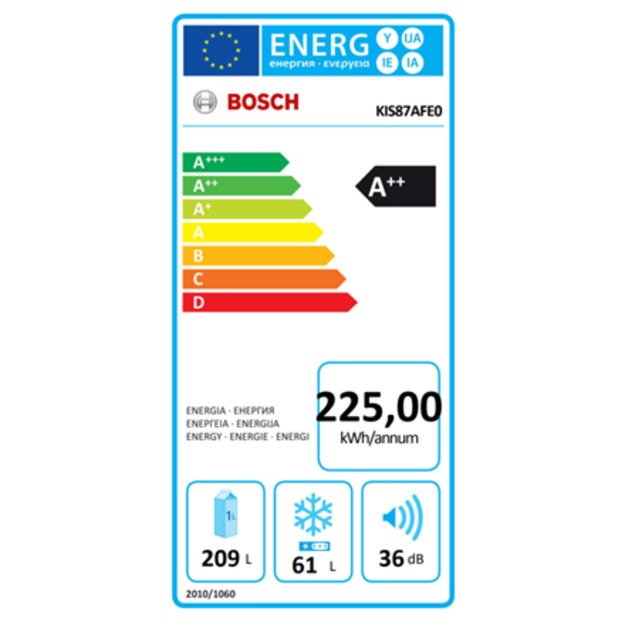 Bosch Serie 6 KIS87AFE0 fridge-freezer Built-in 272 L E White