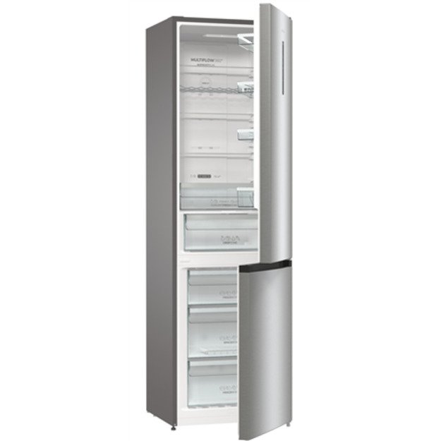 Gorenje | Refrigerator | NRK6202AXL4 | Energy efficiency class E | Free standing | Combi | Height 200 cm | No Frost system | Fri