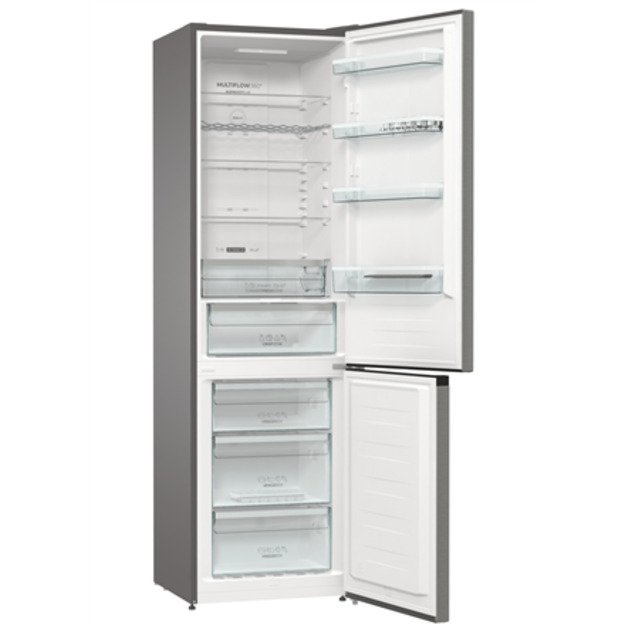 Gorenje | Refrigerator | NRK6202AXL4 | Energy efficiency class E | Free standing | Combi | Height 200 cm | No Frost system | Fri