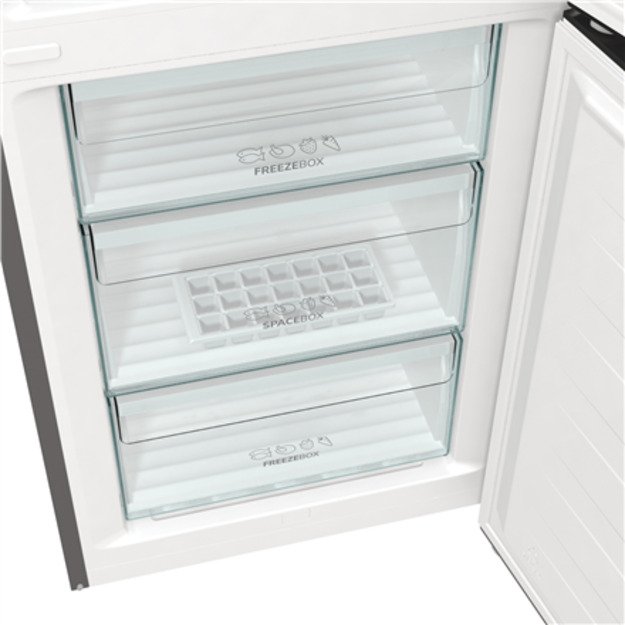 Gorenje | Refrigerator | NRK6202AXL4 | Energy efficiency class E | Free standing | Combi | Height 200 cm | No Frost system | Fri