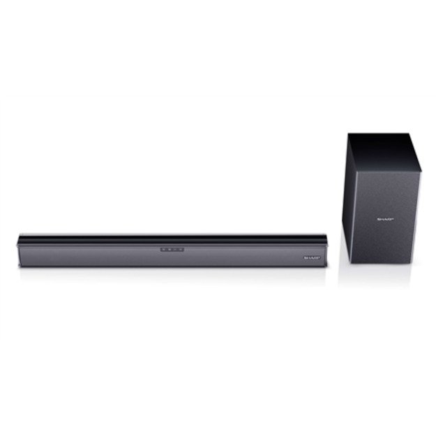 Sharp | HT-SBW182 2.1 Slim Soundbar | Black | No | AUX in | Bluetooth | HDMI