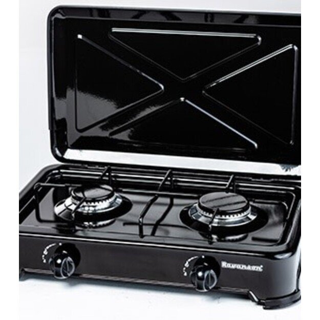 Ravanson K-02TB hob Black Countertop Gas 2 zone(s)