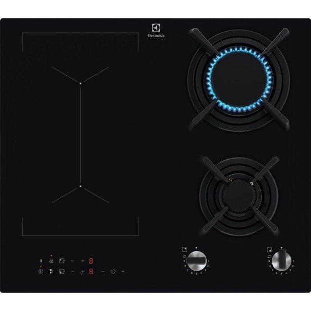 Gas-induction cooktop ELECTROLUX KDI641723K 800 Mixed 60 cm Black