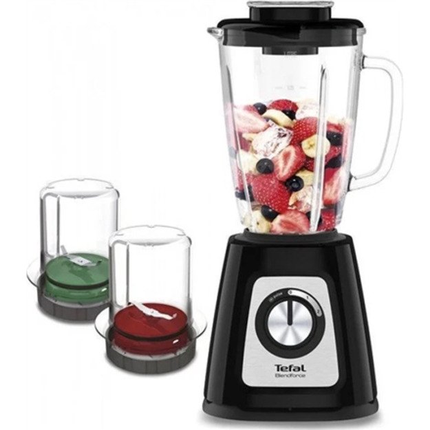 TEFAL | Blender | BL438831 BlendForce | Tabletop | 800 W | Jar material Glass | Jar capacity 1.25 L | Ice crushing | Black