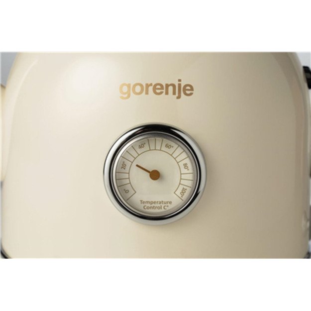 Gorenje | Kettle | K17CLIN | Electric | 2000 W | 1.7 L | Plastic/Metal | 360° rotational base | Ivory