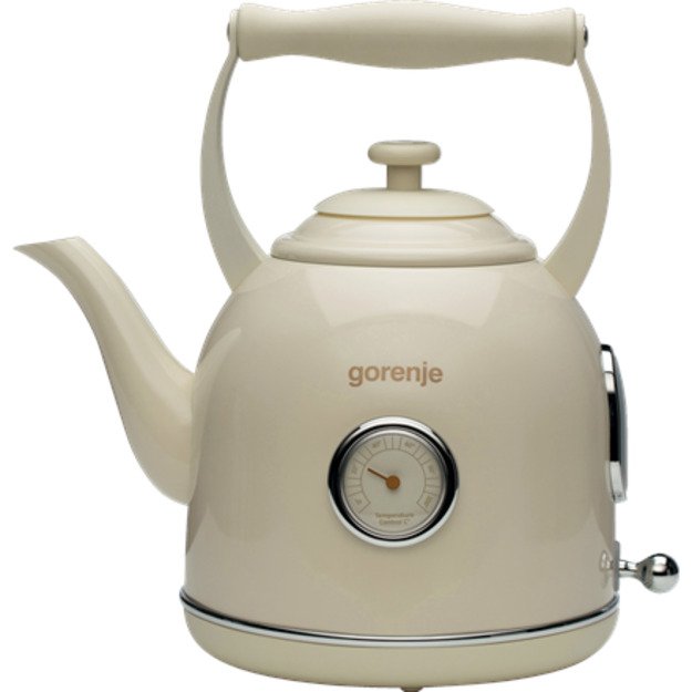 Gorenje | Kettle | K17CLIN | Electric | 2000 W | 1.7 L | Plastic/Metal | 360° rotational base | Ivory