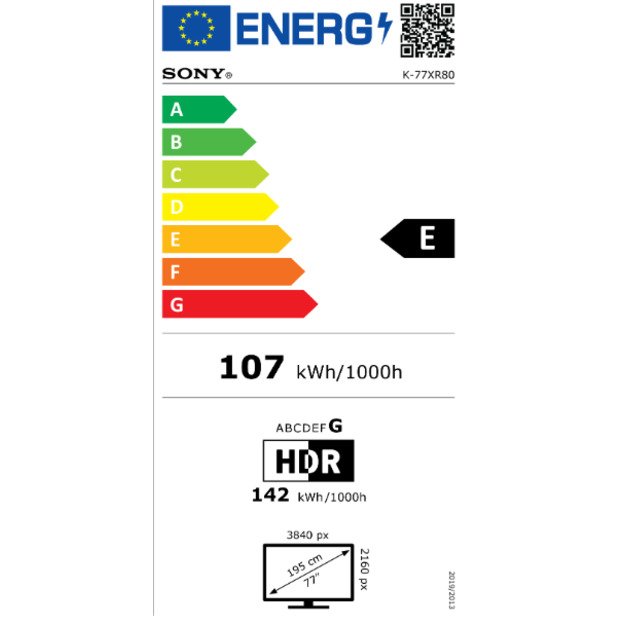 Televizorius SONY K77XR80PAEP