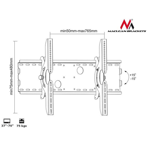 MACLEAN MOUNT TO THE TV MC-521B