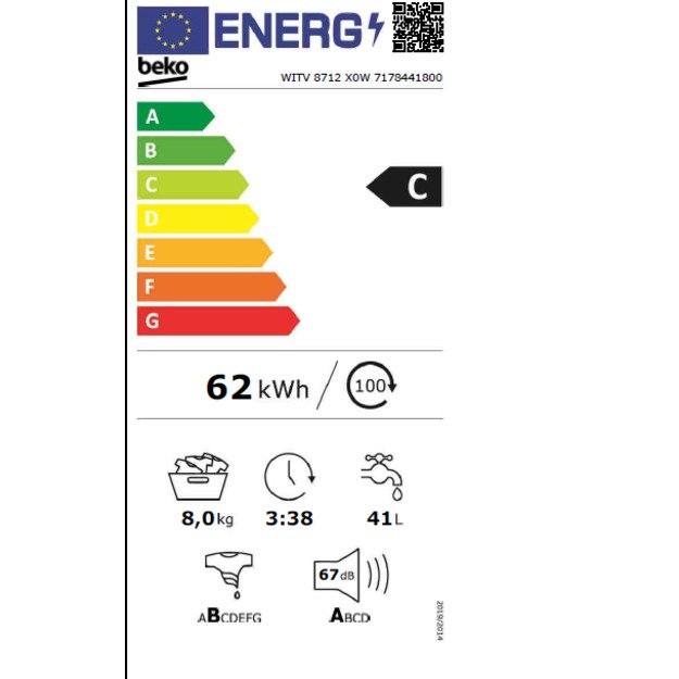 Washing machine BEKO WITV8712X0W