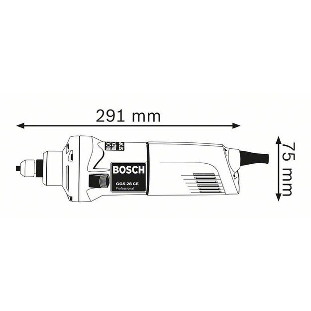 Tiesus šlifuoklis GGS 28 CE 650W BOSCH