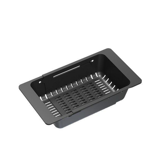 Virtuvės plautuvė su sifonu, 1 dubuo b/o + Qmat + įdėklas + dozatorius + medinė lenta + mai&scaron;ytuvas s 7