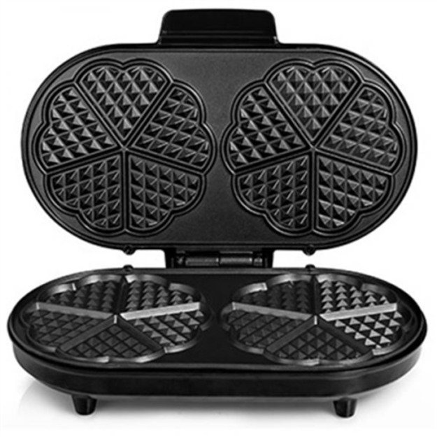 Tristar | Waffle maker | WF-2120 | 1200 W | Number of pastry 10 | Heart shaped | Black 6
