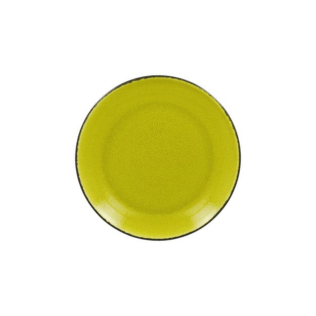 RAK PORCELAIN Plokščia lėkštė, apvali 27 cm, žalia I FIRE