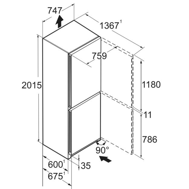 &Scaron;aldytuvas LIEBHERR CNd 7723