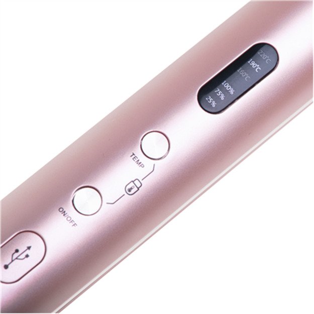 Adler Cordless Hair Straightener | AD 2327 | Ceramic heating system | Display LED | Temperature (min) 160 °C | Temperature (max 7