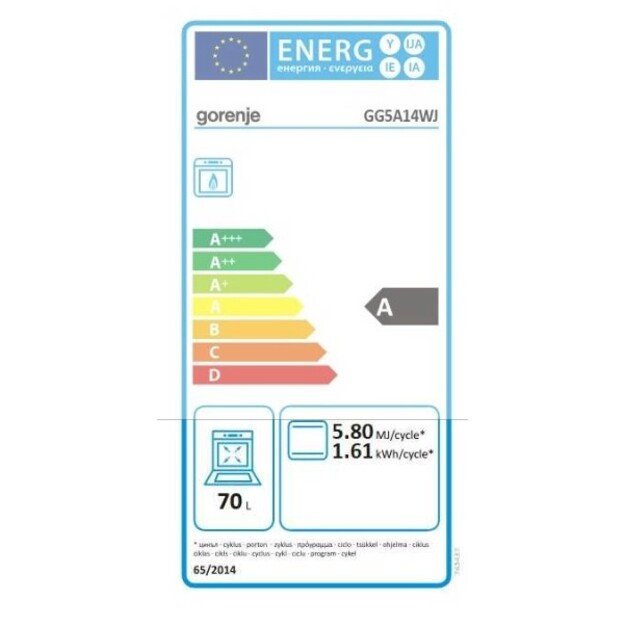 GORENJE GG5A14WJ 2
