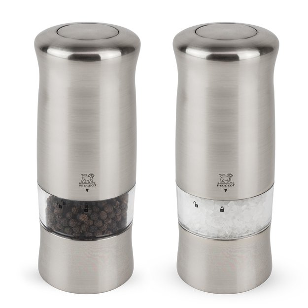 Salt and pepper electric grinder set, 14 cm, Zeli