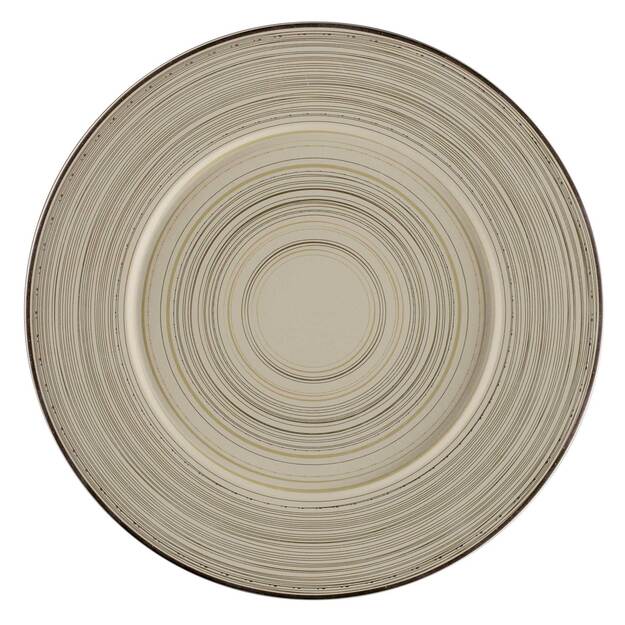 Flat plate, 29 cm, Earth Argila