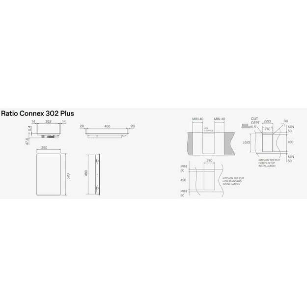 ELICA RATIO CONNEX 302 PLUS BL