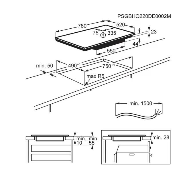 Kaitlentė ELECTROLUX EIS87583