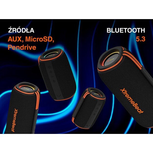 Tracer XtremeBeat Ultra TWS Portable Bluetooth Speaker Black 25 W 6