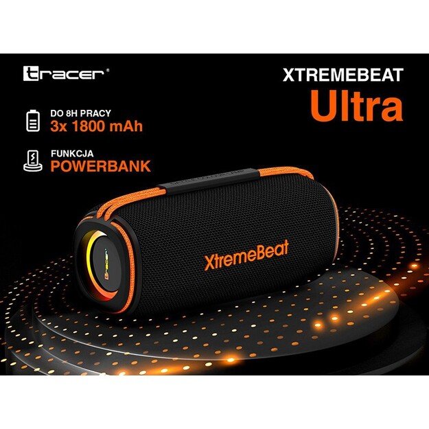 Tracer XtremeBeat Ultra TWS Portable Bluetooth Speaker Black 25 W 11