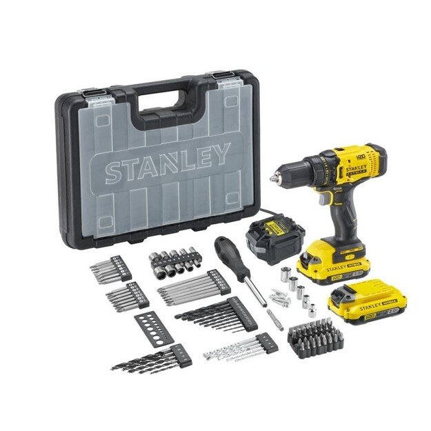 STANLEY V20 SCREWDRIVER SFMCD700D2A CASE +80ACC 1