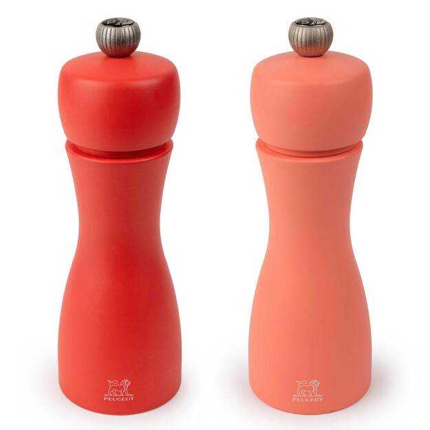 Salt and pepper set, 15 cm, Fire, Tahiti Duo