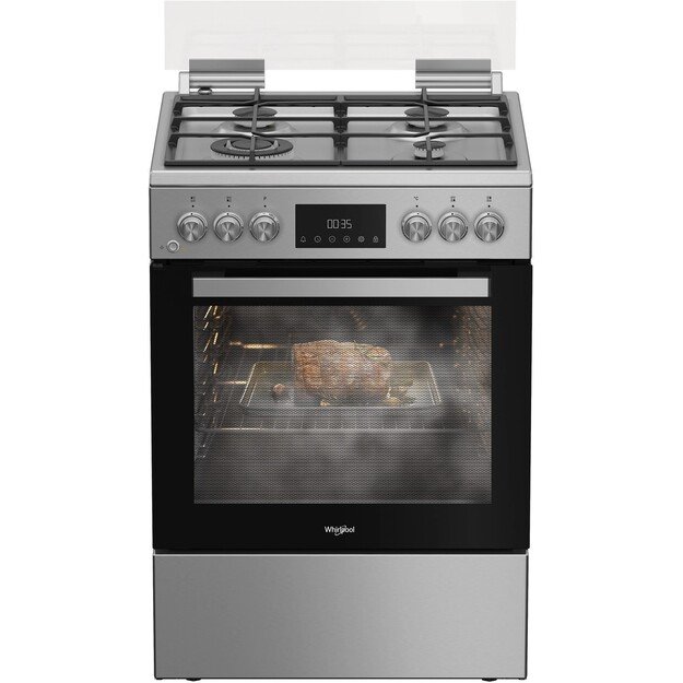 Dujinė viryklė su elektrine orkaite Whirlpool W6G8LCSWX