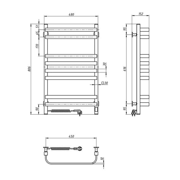 NAVIN Stugna 480*800 Sensor kairė baltas 12-149153-4880
