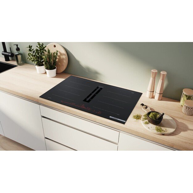 Indukcinė kaitlentė su integruota ventiliacijos sistema Bosch PXX89BD56E