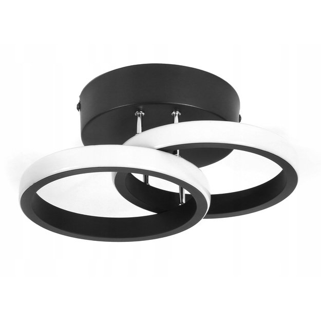 Ceiling lamp Round wall lamp 18W BLACK - NEUTRAL COLOR