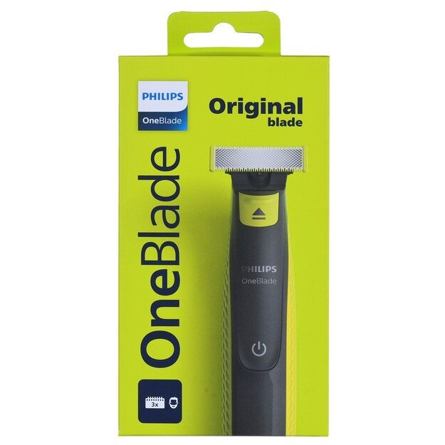 Philips Shaver | QP2724/10 OneBlade | Operating time (max) 45 min | Wet & Dry | NiMH | Black/Lime 6