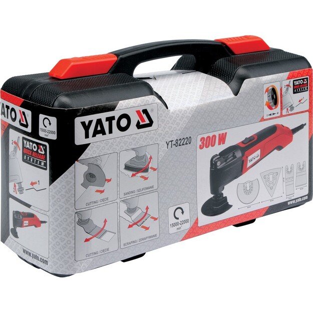 Yato YT-82220 power multi-tool 300 W 22000 RPM Black,Red 3