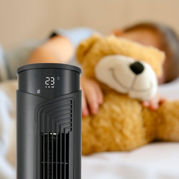 Lovio LVTF101N24C Tower Fan AirWave Black 3