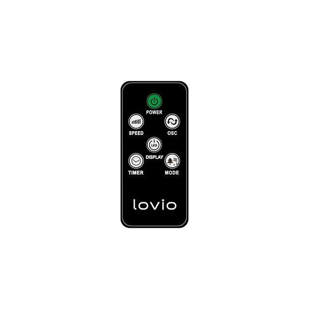 Lovio LVTF101N24C Tower Fan AirWave Black 1