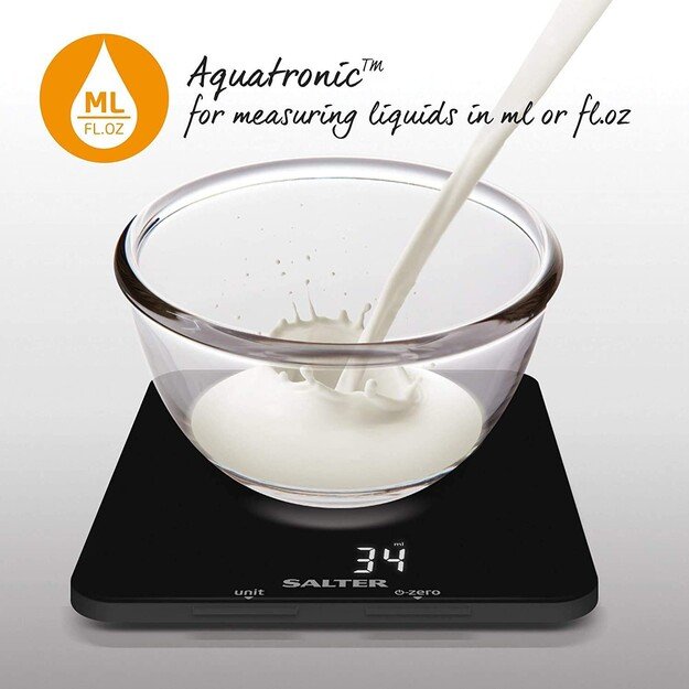 Salter 1180 BFEU12  Phantom Digital Kitchen Scale Black 1