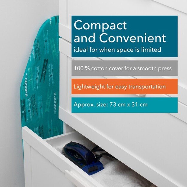 Beldray LA023735PEGFEU7 tabletop ironing board 73x31cm 8