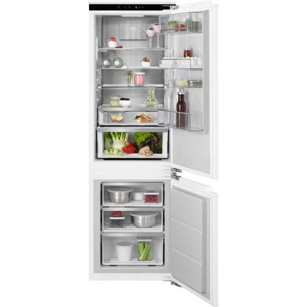 177 cm įmontuojamas &scaron;aldytuvas su &scaron;aldikliu AEG TSC8M183DC