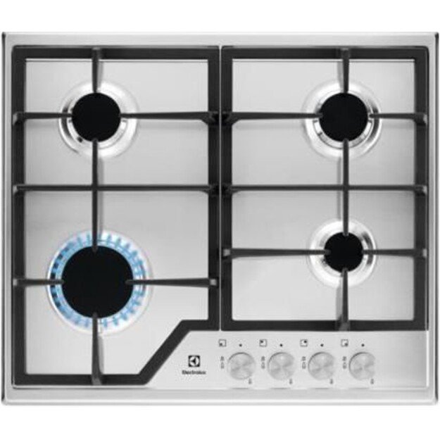 Gas cooktop Electrolux  EGS6426SX (4 fields, silver color)