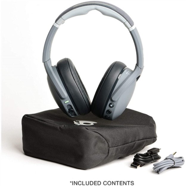 Skullcandy | Wireless Headphones | Crusher Evo | Wireless | Over-Ear | Microphone | Chill Grey | Wireless