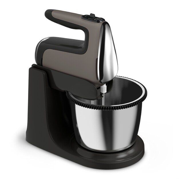 Tefal Powermix Silence HT654E38 mixer Stand mixer 600 W Black, Grey
